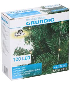 Christmas lights 120 LEDs 290cm 230V Warm white IP20 Grundig ED1000 Grundig