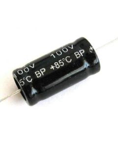 12uF 100V axial electrolytic capacitor non polarized 08720 