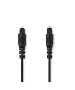 Cable de audio óptico TosLink macho - TosLink macho - 1,0 m - Negro ND170 Nedis