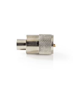 Connecteur mâle PL259 | Pour câbles coaxiaux RG58 | 25 pièces | Métal ND1210 Nedis