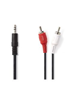 Stereo Audio Cable 3.5mm Male-2x RCA Male 2m ND3832 Nedis