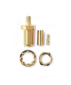 SMA Female Connector - For RG174 cables | 2 pieces | Gold plated ND4020 Nedis