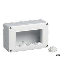 Box 4 moduli 12x8cm bianco compatibile Living Inernational EL2296 