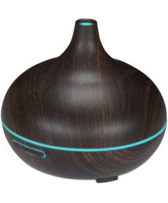 Dark wood effect ultrasonic aroma diffuser with remote control 550ml WB2178 