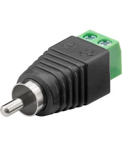 Adapter from RCA plug to screw terminals Z942 Goobay