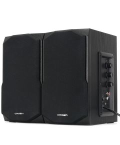 Crown Micro Black Wood 2.0 50W Sound System PC Speakers CMS-508 Crown Micro
