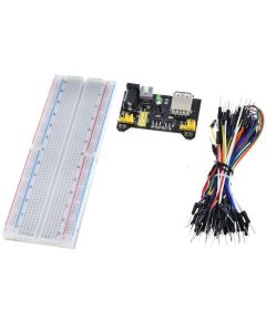 MB102 830 point breadboard kit with jumper wires and power module WB1668 
