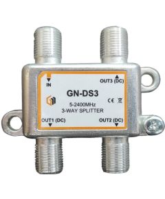 Splitter 3 vie 5-2400MHz con connettori F in linea GT-SAT MT283 GT-SAT