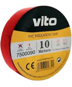 Insulating tape 15mm 10m red EL275 Vito
