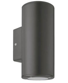 Lampada applique da esterno nera IP54 2xGU10 Φ76x186x99mm EL3049 Vito