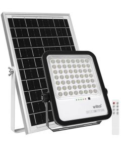 Faretto solare LED 250W 2750Lm 6000K luce fredda IP65 EL1549 Vito