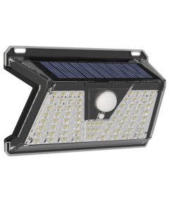 Faretto solare LED 3W 170Lm luce fredda con sensore PIR e crepuscolare EL3056 Vito