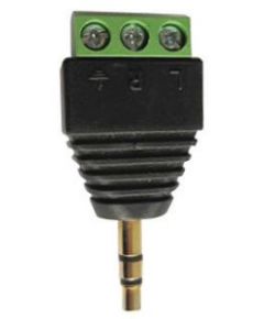 Adapter von 3,5 mm Stereo-Klinkenstecker auf Schraubklemmen Z852 
