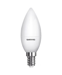 Lampada LED C37 5W attacco E14 candela - luce calda - SERIE LUNA 5128 Shanyao