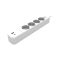Schuko power strip with 4-place switch and USB socket - USB type C EL281 Vito